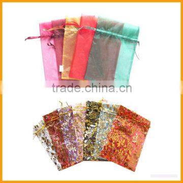 China Wholesale Customized Drawstring Pouch Organza Gift Bags