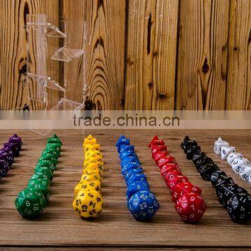TRPG Run Ball Dice/[ten Capsules Seven Colors] Dungeons and Dragons Warcraft Game Dice/Dice Type Polyhedral Dice/children Gifts Quality Choice photo-4