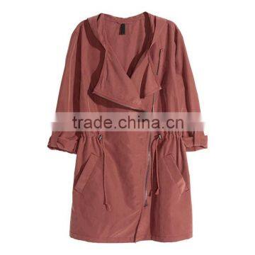 2016 New Fashion Women Winter Drawstring Waist Long Sleeve Parka With Hood HSC9461 photo-2