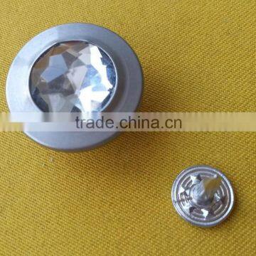 20mm Rhinestone Metal Jeans Tack Button For Jeans Clothes --- J1548 photo-2