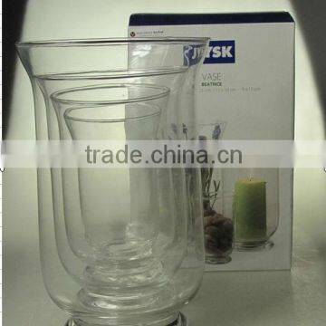 Set 4 glass hurricane lamp for home decoration