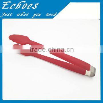 New design bbq heat resistant silicone food tongs