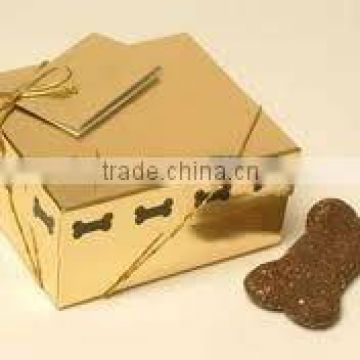 Customized gold paper packaging box