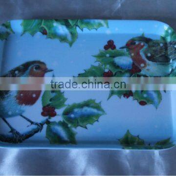 8.2 inch rectangular melamine tray