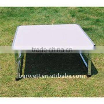 Aluminum folding snack table