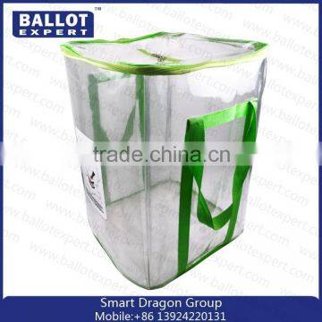 Custom Made Plastic Storage Boxes/ Clear Pvc Ballot Box