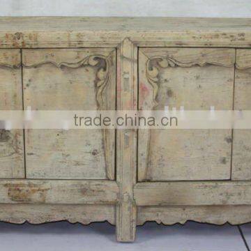 Chinese Antique Beatiful Reclaimed Wood hand carved cabinet