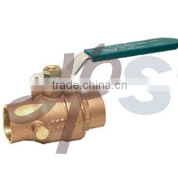 bronze ball valve with drain