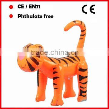 PVC promotional toys inflatable tigers for kids