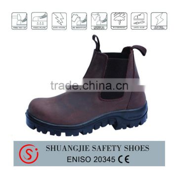 New design waterproof leather safety boots workplace steel toe safety shoe