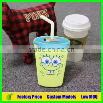 Juice cup Spongebob custom silicone mobile phone case cover for Huawei 5s mobile case cover