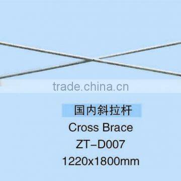 Cross Brace of Frame System Scaffolding Ladder Frame H and Door Frame Scaffolding ZT-D007