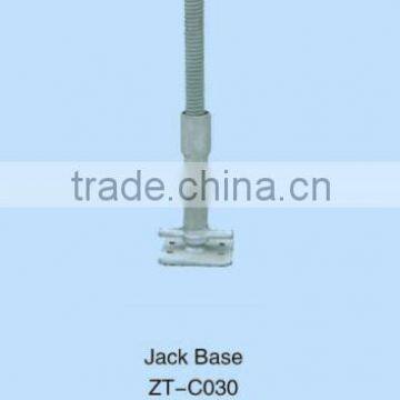 Jack Base, DIP Galvanized Parts of Scaffolding Ring Lock System ZT-C030