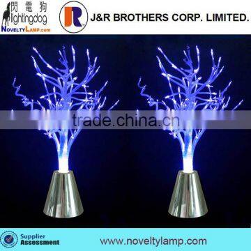 Decoration LED color changing fiber optic tree lamp