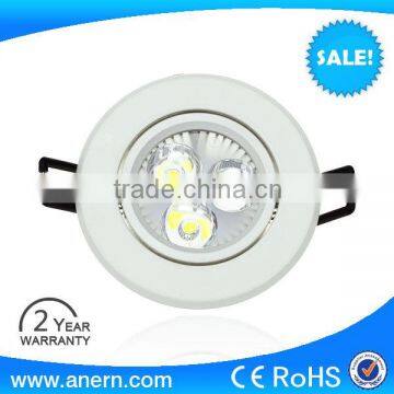 Low Energy Consumption embedded 3w led kitchen ceiling light