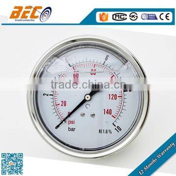 High quality gauge for air conditioning made by 19 years pressure gauge manufacturer