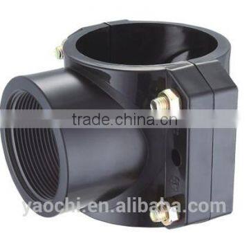 China supplier pp SADDLE compression fitting adding exit clamp saddle