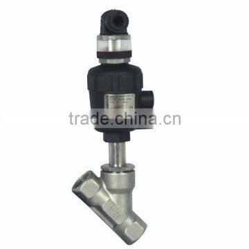 Thread plastic head angle seat valve with indicater