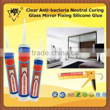 Clear Anti-bacteria Neutral Curing Glass Mirror Fixing Silicone Glue