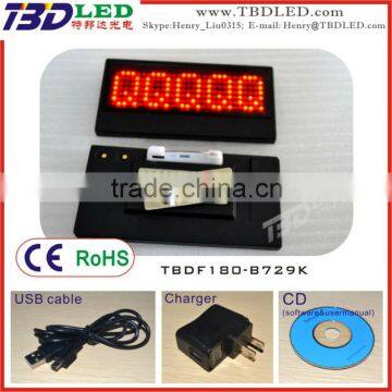 B729 Yellow Led Name Card,led Car Mini Led Moving Running Scrolling Message Display,car Message Sign photo-4