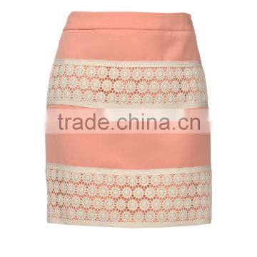 Ladies Knee Length lace detail casual wrap skirt mini skirt