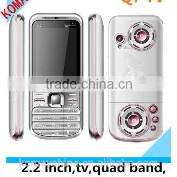 KOMAY quad band tv q7 2.2 inch cell phone with big speaker