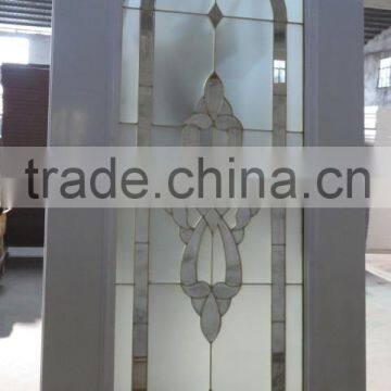 Flush Door With Full View Glass,American Style Steel Door Made in China,glazed Door GuangZhou Manufacturer, photo-3