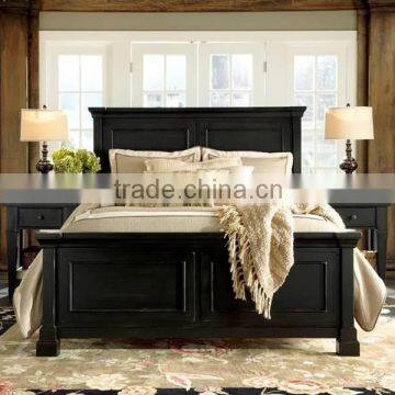 Ravenswood Ravenswood King Bed / american style black sleigh bed AS-B11