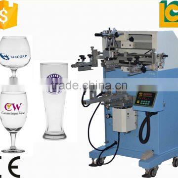 Plane/Cylinder /oval screen printing machine glass cup printing machine with rotary table LC-PA-300E                        
                                                Quality Choice