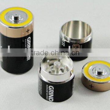 3parts mini battery shape grinder