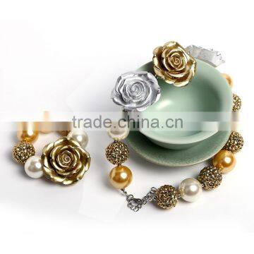 2016 kids jewellery set bracelets with latest necklace designs for children