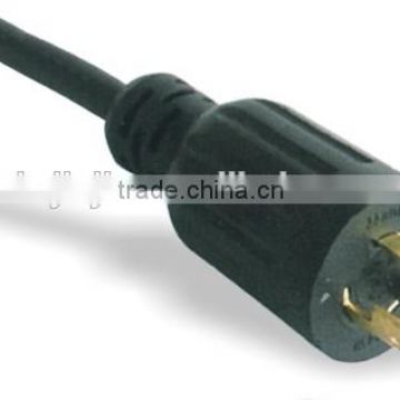 15AMP NEMA L6-15P locking power cord plug with UL CUL approval.