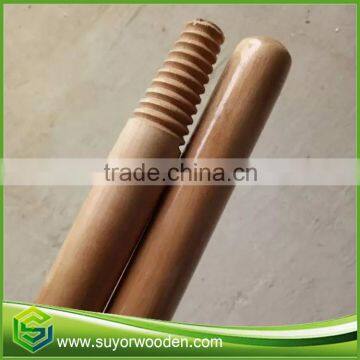 Customized long italian thread varnished wooden broom handle