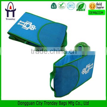 High quality foldable cooler bag school and office lunch bag with bottle pocket