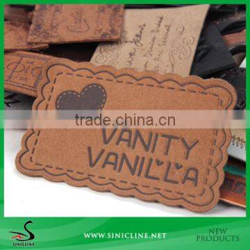 Sinicline Jeans leather label custom embossed leather patches