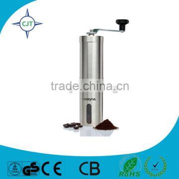 Stainless steel manual coffee mill grinder of ceramic grinder