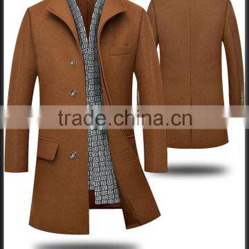 Wool Pea Coat Men's Winter wool jacket coat