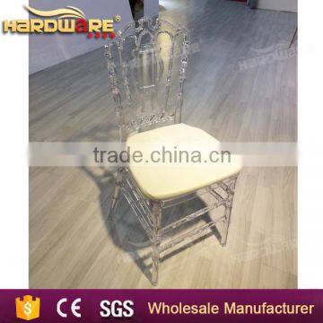 Armless Wedding Clear Crystal Hall Banquet Chairs,pu Cushion Acrylic Chairs photo-5