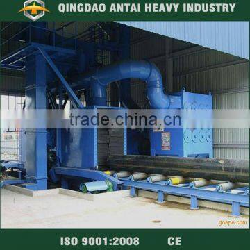 Shot blast machine for cleaning steel structure and pipe
