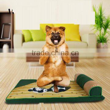 S:88*50*17cm dog mat unilateral animal mat with panda bamboo shaped