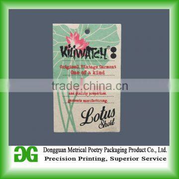 China Factory Wholesale Customized Paper Hang Tags