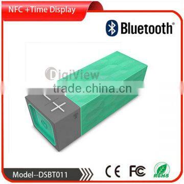Stereo Vibration & Bass Sound NFC +Time Display Touch Boom Wireless Bluetooth Speaker With Microphone Digital Clock photo-3