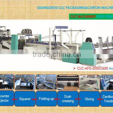 Automatic High Speed Folding Gluing Machine Counter Ejecoter with auto strapping(CLC-AFG)