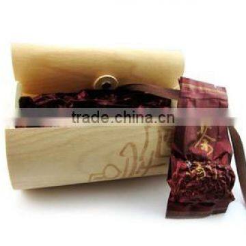 Natural wooden bark tea box