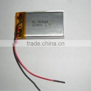 recharge lithium polymer battery /053048 Li polymer Rechargeble battery 3.7v