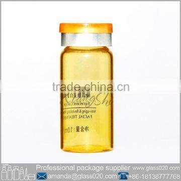 glass vial bottle for serum with logo