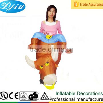 DJ-CO-110 brown cow costume inflatable cow costume inflatable body launcher