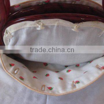 Bermuda Bag, Reversable Purse, Vintage Beige Fabric Handbag, Bags and Purses, Pocket Handbag photo-4