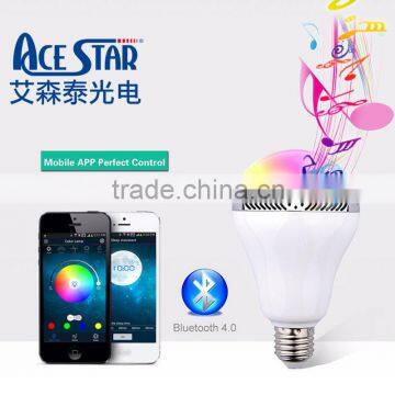 2016 Hands-free Bluetooth Speaker RGB Floor Lamp with portable wireless bluetooth speaker