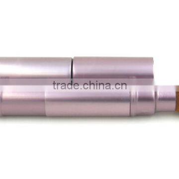 Newest Full Metal Aluminum Ferrule Double Side Retractable Powder Brush